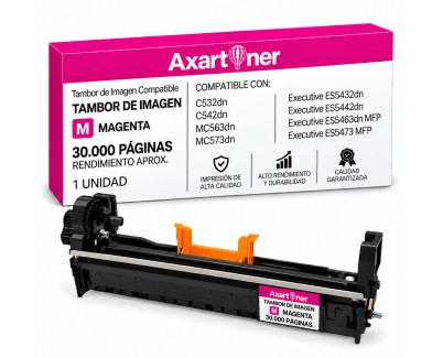 Compatible OKI C532DN / C542DN / MC573DN / MC563DN / Executive ES5432 / ES5442 / ES5463 / ES5473 Magenta Tambor de Imagen 46484106 / 46484102 / 46490622 (Drum)