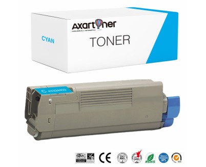 Compatible OKI C5600 / C5700 Cyan Cartucho de Toner 43381907