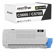 Compatible OKI C5600 / C5700 Negro Cartucho de Toner 43324408
