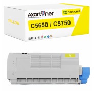 Compatible OKI C5650 C5650DN C5650N C5750 C5750DN C5750N Amarillo Cartucho de Toner 43872305