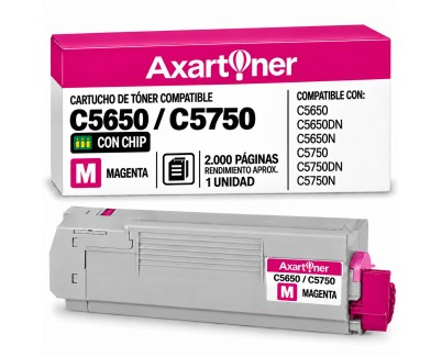 Compatible OKI C5650 C5650DN C5650N C5750 C5750DN C5750NMagenta Cartucho de Toner 43872306