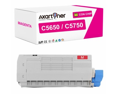 Compatible OKI C5650 C5650DN C5650N C5750 C5750DN C5750NMagenta Cartucho de Toner 43872306