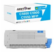 Compatible OKI C5800 / C5900 / C5550MFP Cyan Cartucho de Toner 43324423
