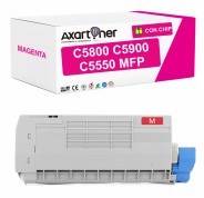Compatible OKI C5800 / C5900 / C5550MFP Magenta Cartucho de Toner 43324422
