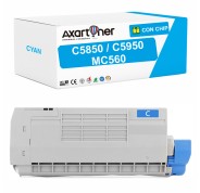 Compatible OKI C5850 / C5950 / MC560 Cyan Cartucho de Toner 43865723