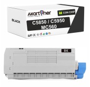 Compatible OKI C5850 / C5950 / MC560 Negro Cartucho de Toner 43865724