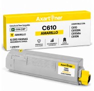 Compatible OKI C610 C610dn C610dtn C610n Amarillo Cartucho de Toner 44315305