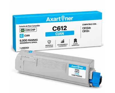 Compatible OKI C612dn / C612n Cyan Cartucho de Toner 46507507