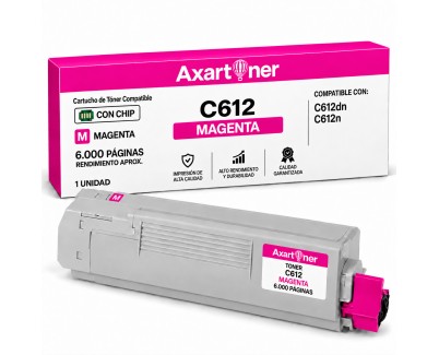 Compatible OKI C612dn / C612n Magenta Cartucho de Toner 46507506