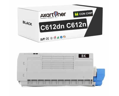 Compatible OKI C612dn / C612n Negro Cartucho de Toner 46507508