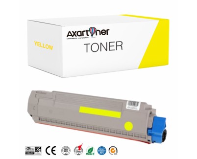 Compatible OKI C801 / C821 Amarillo Cartucho de Toner 44643001