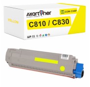 Compatible OKI C810 / C830 Amarillo Cartucho de Toner 44059105
