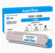 Compatible OKI C810 / C830 Cyan Cartucho de Toner 44059107