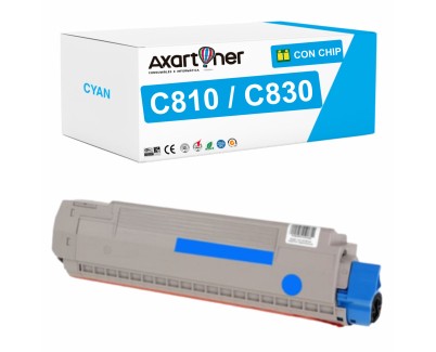 Compatible OKI C810 / C830 Cyan Cartucho de Toner 44059107