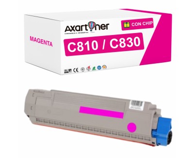 Compatible OKI C810 / C830 Magenta Cartucho de Toner 44059106