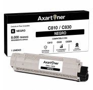 Compatible OKI C810 / C830 Negro Cartucho de Toner 44059108