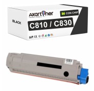 Compatible OKI C810 / C830 Negro Cartucho de Toner 44059108