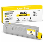 Compatible OKI C822 Amarillo Cartucho de Toner 44844613