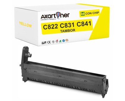 Compatible OKI C822 / C831 / C841 Amarillo Tambor de Imagen (Drum) 44844405