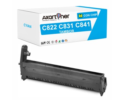 Compatible OKI C822 / C831 / C841 Cyan Tambor de Imagen (Drum) 44844407