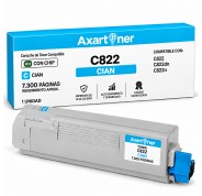 Compatible OKI C822 Cyan Cartucho de Toner 44844615