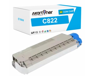 Compatible OKI C822 Cyan Cartucho de Toner 44844615