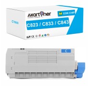 Compatible OKI C823 / C833 / C843 Cyan Cartucho de Toner 46471103