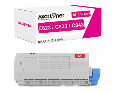 Compatible OKI C823 / C833 / C843 Magenta Cartucho de Toner 46471102