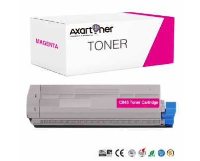 Compatible OKI C823 / C833 / C843 Magenta Cartucho de Toner 46471102 / 46443102