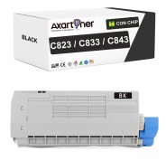 Compatible OKI C823 / C833 / C843 Negro Cartucho de Toner 46471104