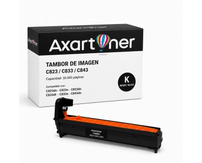 Compatible OKI C823 / C833 / C843 Negro Tambor de Imagen 46438004