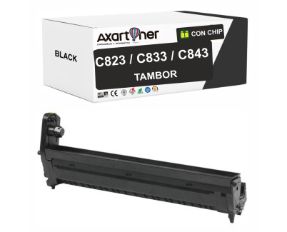 Compatible OKI C823 / C833 / C843 Negro Tambor de Imagen 46438004