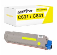 Compatible OKI C831 / C841 Amarillo Cartucho de Toner 44844505