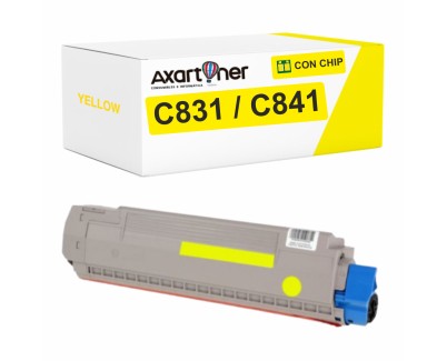 Compatible OKI C831 / C841 Amarillo Cartucho de Toner 44844505