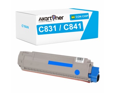Compatible OKI C831 / C841 Cyan Cartucho de Toner 44844507