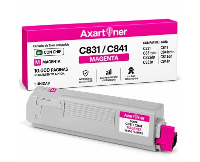Compatible OKI C831 / C841 Magenta Cartucho de Toner 44844506