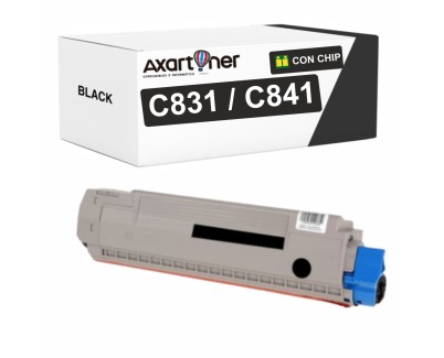 Compatible OKI C831 / C841 Negro Cartucho de Toner 44844508