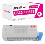 Compatible OKI C833 / C843 Magenta Cartucho de Toner 46443102
