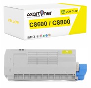 Compatible OKI C8600 / C8800 Amarillo Cartucho de Toner 43487709