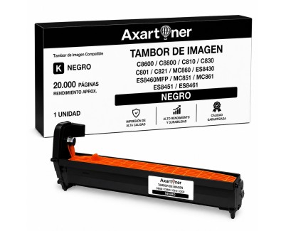 Compatible OKI C8600 / C8800 / C810 / C830 / C801 / C821 / MC860 / ES8430 / ES8460MFP / MC851 / MC861 / ES8451 / ES8461 Negro Tambor de Imagen (Drum)