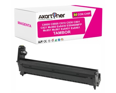 Compatible OKI C8600 / C8800 / C810 / C830 / C801 / C821 / MC860 / ES8430 / ES8460MFP / MC851 / MC861 / ES8451 / ES8461 Magenta Tambor de Imagen (Drum)