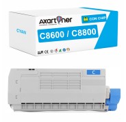 Compatible OKI C8600 / C8800 Cyan Cartucho de Toner 43487711