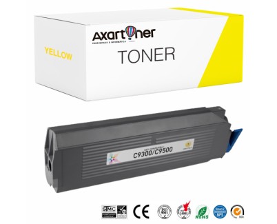 Compatible OKI C9100 / C9300 / C9500 Amarillo Cartucho de Toner 41963605