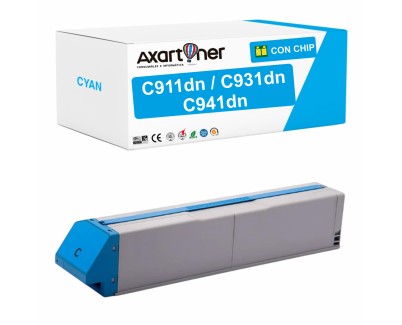 Compatible OKI C911dn / C931dn / C941dn Cyan Cartucho de Toner 45536415