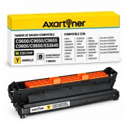Compatible OKI C9600 / C9650 / C9655 / C9800 / C9850 / ES3640 Amarillo Tambor de Imagen 42918105