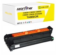 Compatible OKI C9600 / C9650 / C9655 / C9800 / C9850 / ES3640 Amarillo Tambor de Imagen 42918105