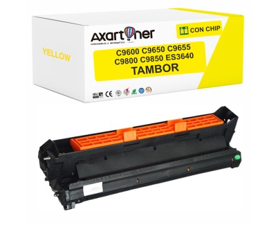 Compatible OKI C9600 / C9650 / C9655 / C9800 / C9850 / ES3640 Amarillo Tambor de Imagen 42918105