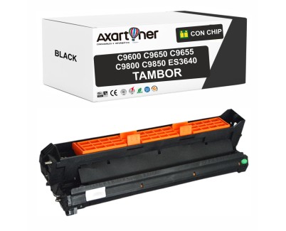 Compatible OKI C9600 / C9650 / C9655 / C9800 / C9850 / ES3640 Negro Tambor Imagen 42918108