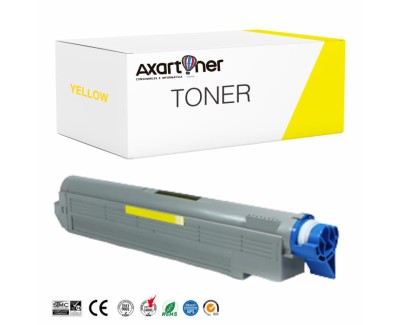 Compatible OKI C9600, C9650, C9800, C9850 Amarillo Cartucho de Toner 42918913