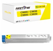 Compatible OKI C9600, C9650, C9800, C9850 Amarillo Cartucho de Toner 42918913